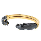 Cartier Panthere 18K Yellow Gold Silverium Double Head Bracelet - The Back Vault