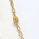 Cartier 18K Yellow Gold 1970's Wire Twist Disk Chain Necklace - The Back Vault