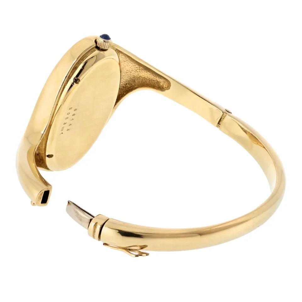 Chopard 18K Yellow Gold 1970's Oval Dial Ref. 5053 Women Watch - The Back Vault