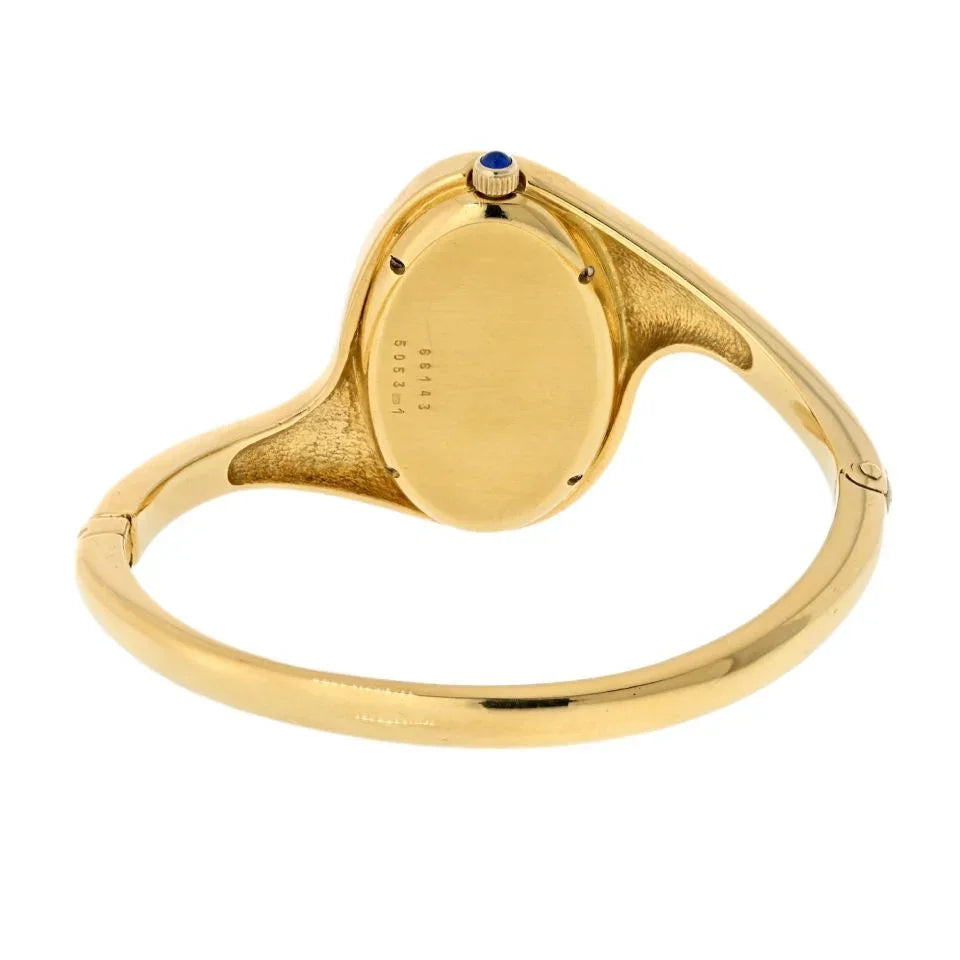Chopard 18K Yellow Gold 1970's Oval Dial Ref. 5053 Women Watch - The Back Vault