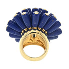Cartier Paris Nouvelle Vague 18K Yellow Gold Blue Lapis And Diamond Ring - The Back Vault