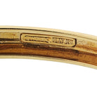 David Webb Platinum & 18K Yellow Gold Black enamel And Diamond Bangle Bracelet - The Back Vault