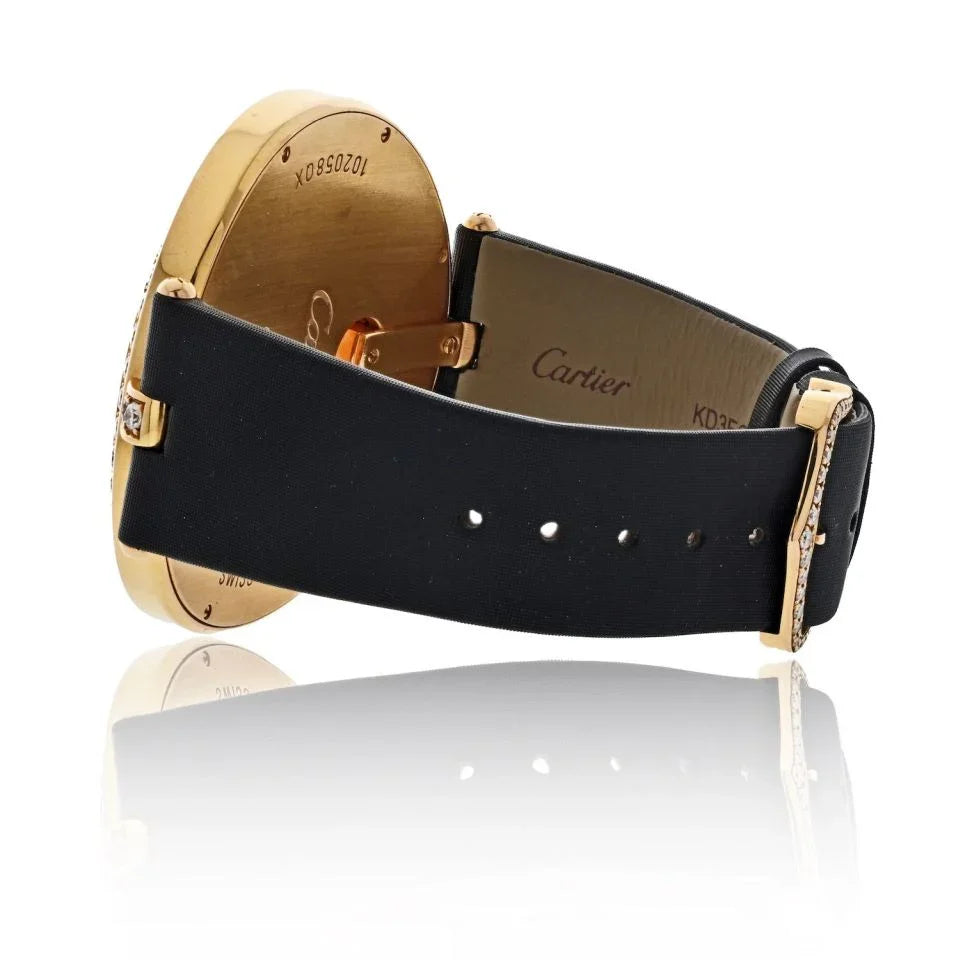 Cartier 18K Rose Gold WG600003 Ladies Diamond 50mm Dial Watch - The Back Vault
