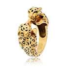 Cartier 18K Yellow Gold Double Panthere Ring - The Back Vault