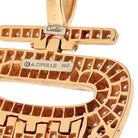 Cartier 18K Rose Gold Round Cut Pave Set Diamond Hamsa Pendant - The Back Vault