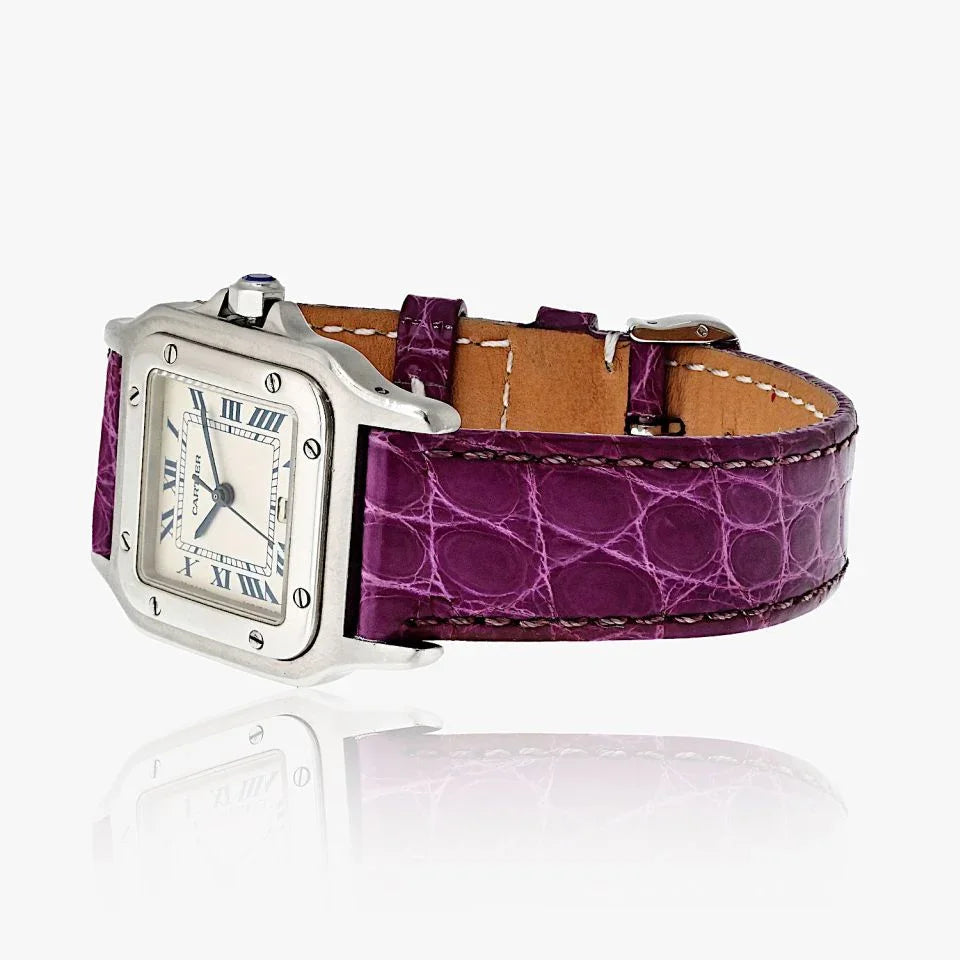 Cartier Santos Stainless Steel 30mm Ref 987901 Watch - The Back Vault