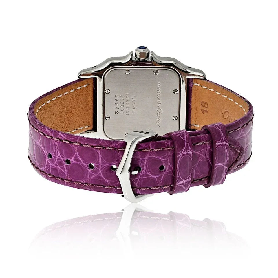 Cartier Santos Stainless Steel 30mm Ref 987901 Watch - The Back Vault