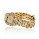 Cartier Panthere 18K Yellow Gold Factory Diamond Mid Size Ref 1280/2 Women Watch - The Back Vault