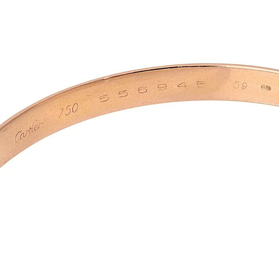 Cartier 18K Tri Color Larger Model (Wider) Trinity Bangle Bracelet - The Back Vault