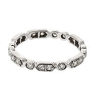Platinum Delicate Diamond Vintage Eternity Ring - The Back Vault