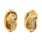 Tiffany & Co. Schlumberger Platinum & 18K Yellow Gold Banana Black Enamel Earrings - The Back Vault