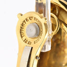 Tiffany & Co. Schlumberger Platinum & 18K Yellow Gold Banana Black Enamel Earrings - The Back Vault