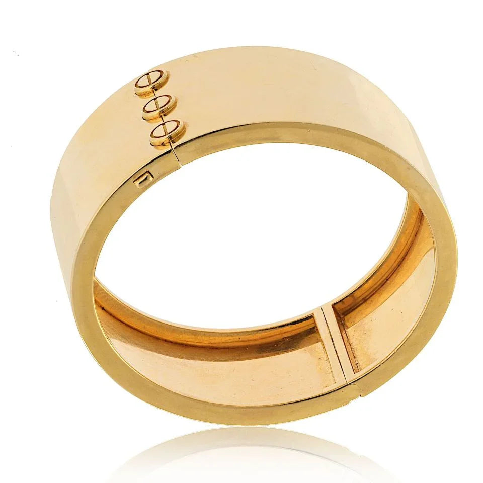 Cartier Love 18K Yellow Gold Wide Cuff Bracelet - The Back Vault