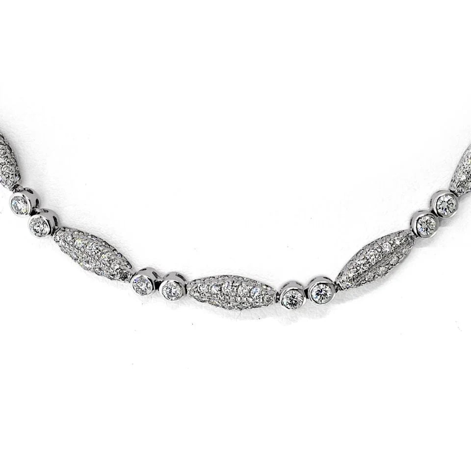 Graff 18K White Gold 15.75cttw Diamond Necklace - The Back Vault