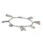 Harry Winston Platinum 7 charm Vintage Bracelet - The Back Vault
