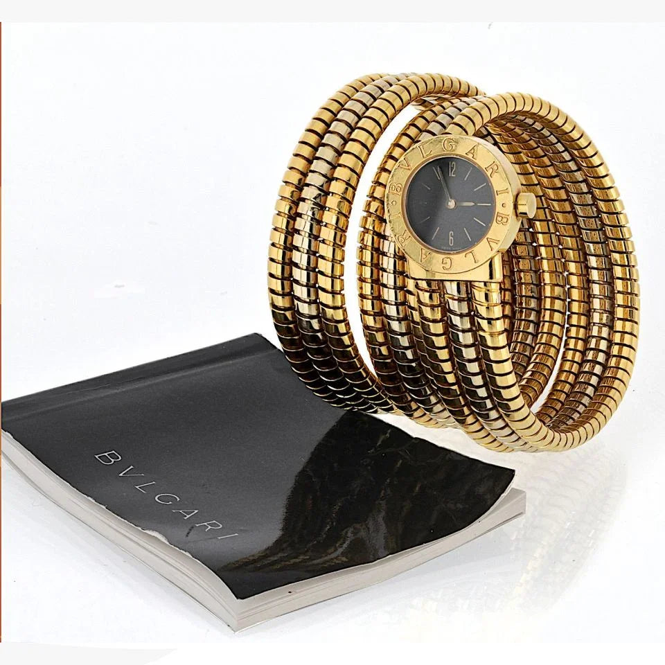 Bvlgari Tubogas 18K Tri Color Serpenti Watch - The Back Vault