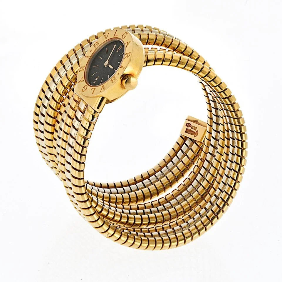 Bvlgari Tubogas 18K Tri Color Serpenti Watch - The Back Vault