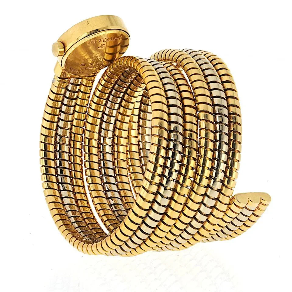 Bvlgari Tubogas 18K Tri Color Serpenti Watch - The Back Vault