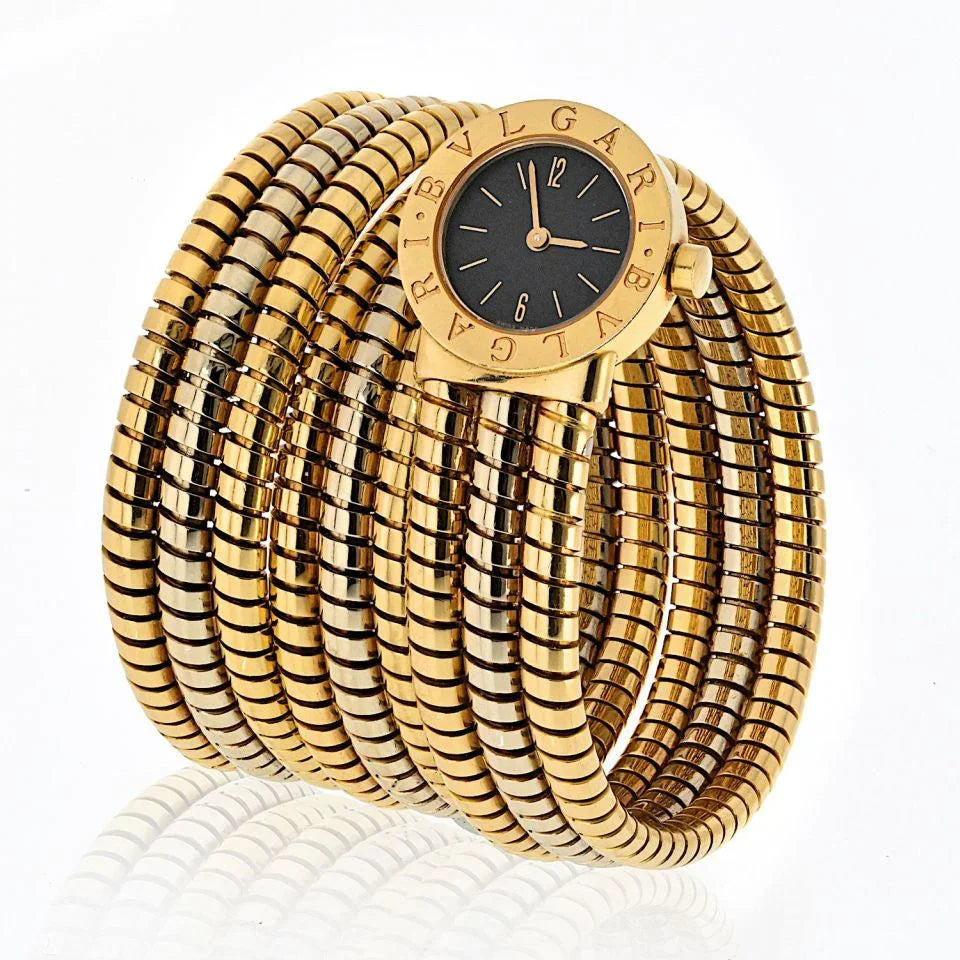 Bvlgari Tubogas 18K Tri Color Serpenti Watch - The Back Vault