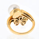 Bvlgari 18K Yellow Gold Contraire Pearl And Diamond, Multisapphire Ring - The Back Vault