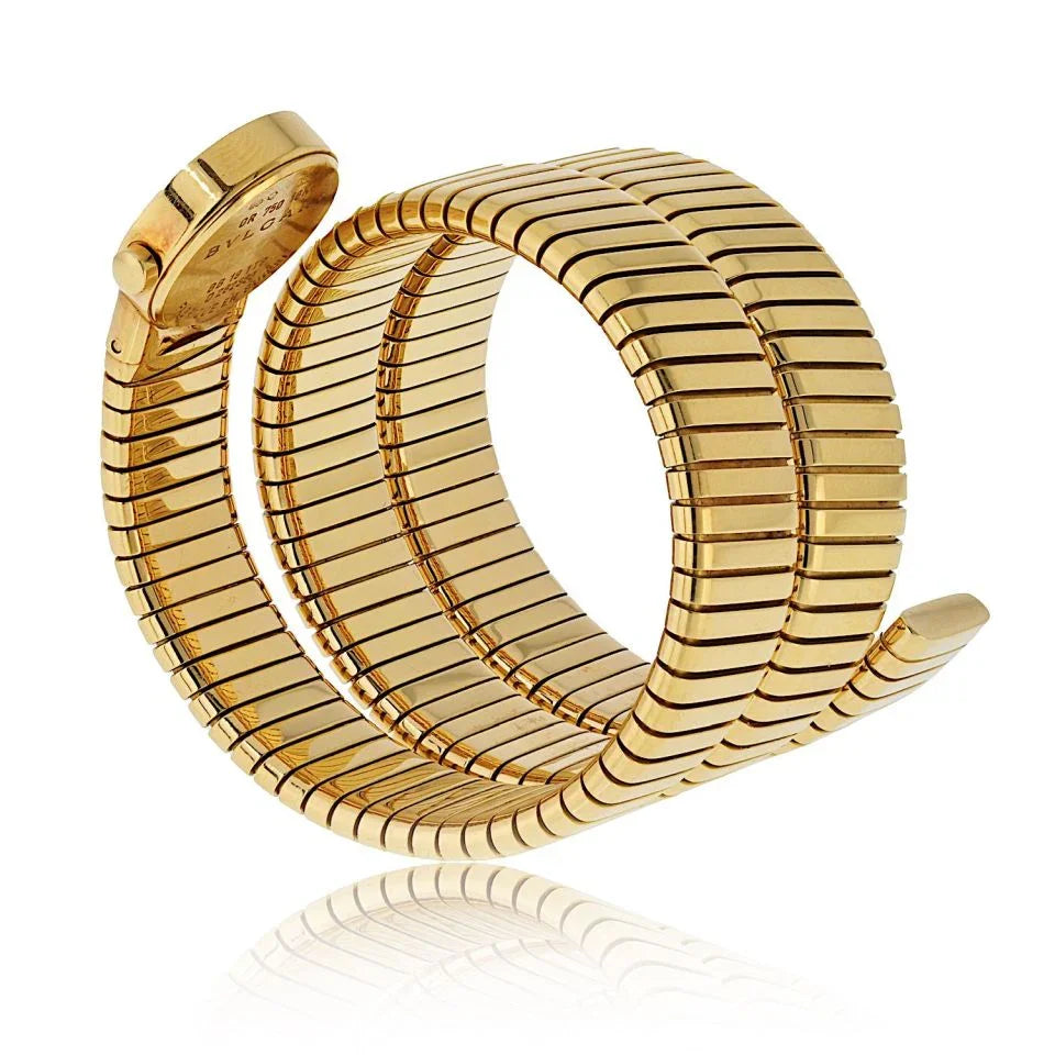 Bvlgari 18K Yellow Gold BB19 Tubogas Watch - The Back Vault