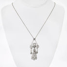 Platinum Edwardian Diamond Pendant Necklace - The Back Vault
