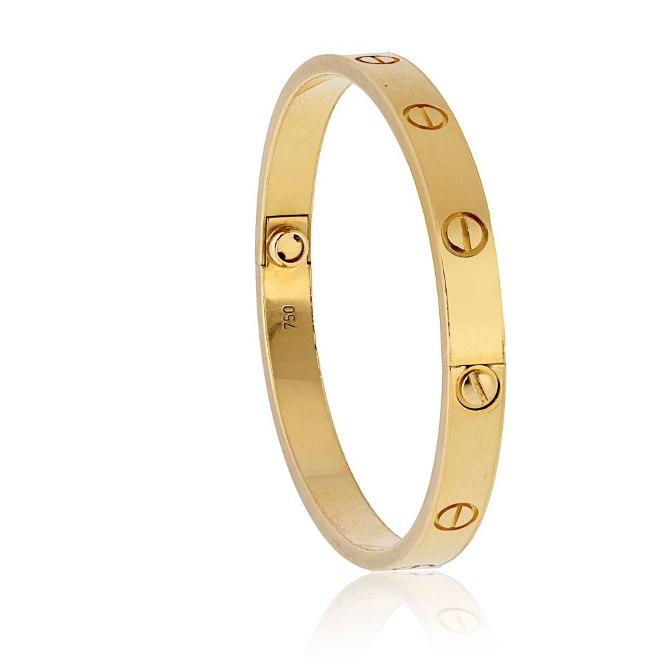 Cartier Love 18K Yellow Gold Size 17 Bracelet
