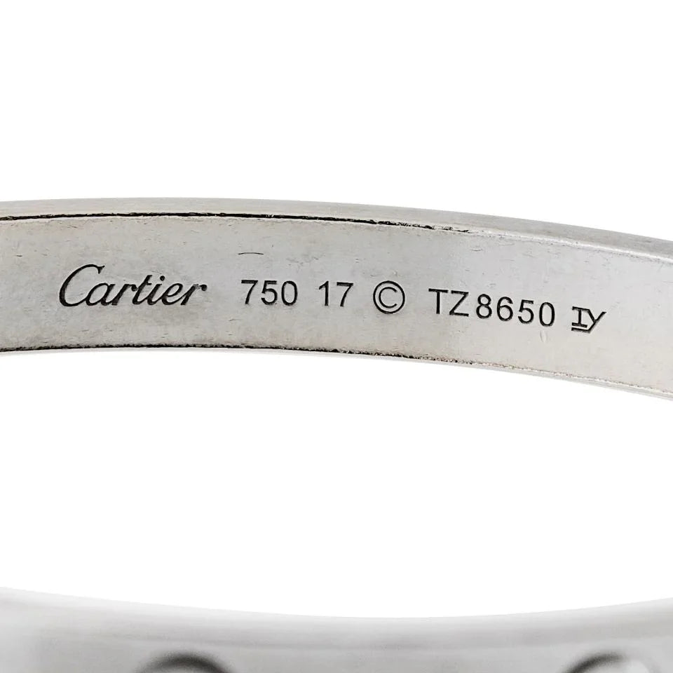 Cartier Love 18K White Gold Size 17 Bracelet - The Back Vault