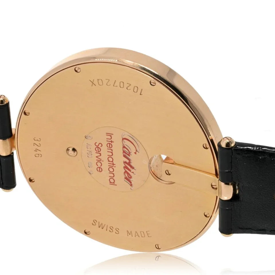 Cartier 18K Rose Gold Captive 55mm Diamond Bezel And Diamond Dial Watch - The Back Vault