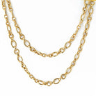 Cartier 18K Yellow Gold Oval And Round Chain 36 Inches Necklace - The Back Vault