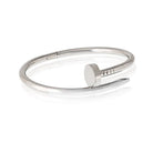 Cartier Juste Un Clou 18K White Gold Size 15 With Pouch Bracelet - The Back Vault