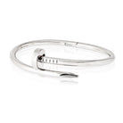 Cartier Juste Un Clou 18K White Gold Size 15 With Pouch Bracelet - The Back Vault