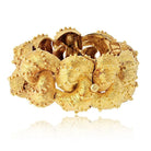 Wander France 18K Yellow Gold Chunky Textured Bracelet - The Back Vault