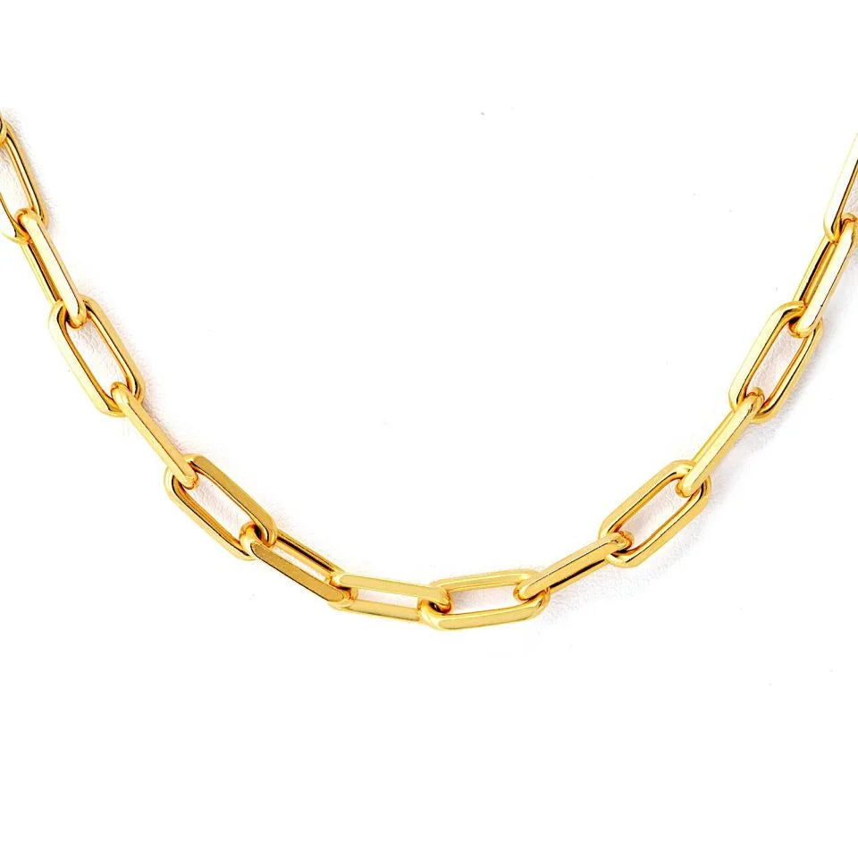 Cartier Santos 18K Yellow Gold Link 18 inches Necklace - The Back Vault