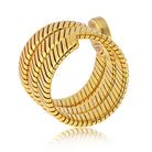 Bvlgari 18K Yellow Gold BB 19 1T Vintage Serpenti Black Dial Watch - The Back Vault