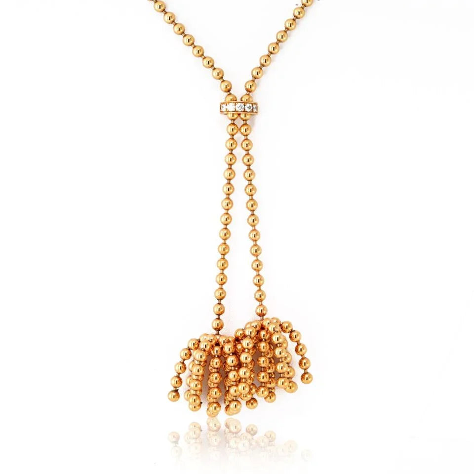Cartier Nouvelle Vague 18K Yellow Gold Paris ''Nouvelle Vague'' Diamond Necklace - The Back Vault