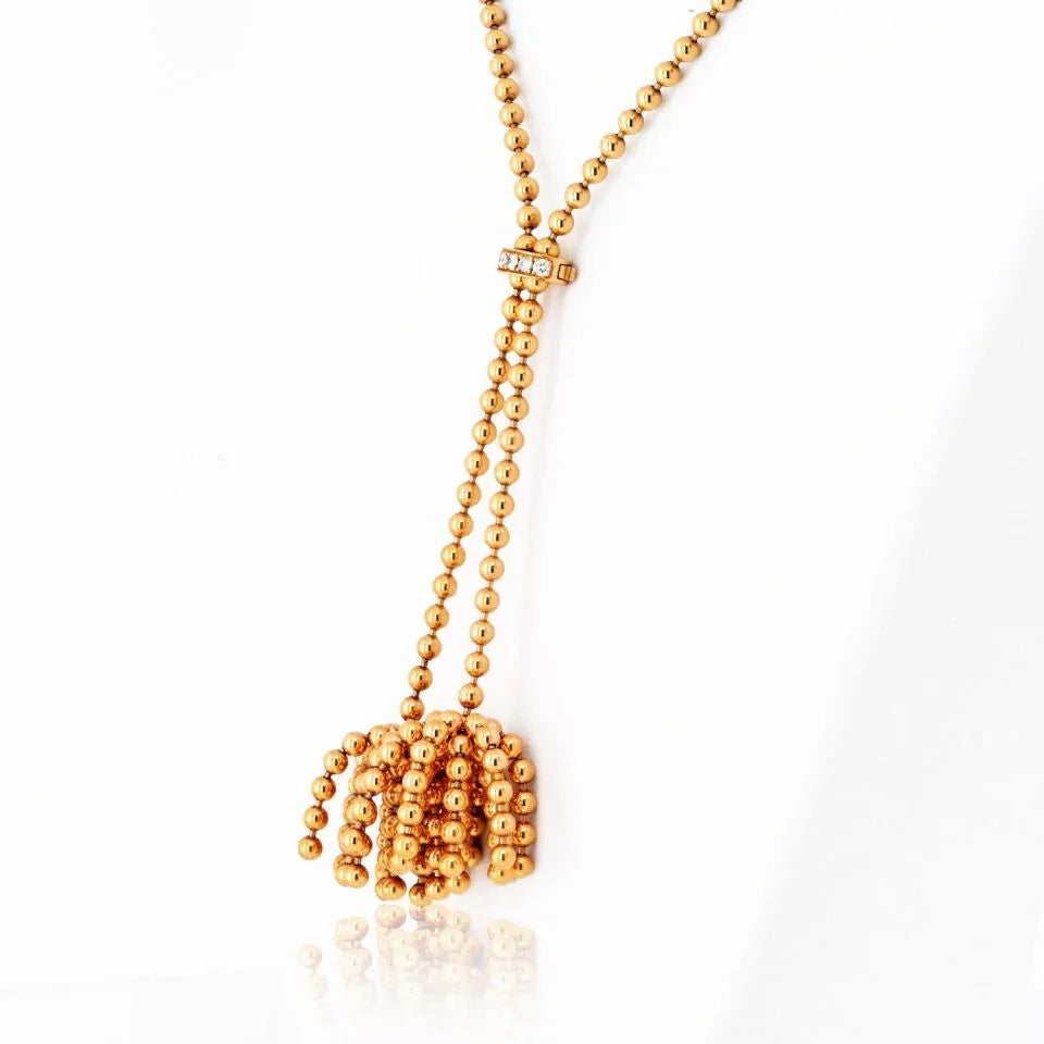 Cartier Nouvelle Vague 18K Yellow Gold Paris ''Nouvelle Vague'' Diamond Necklace - The Back Vault