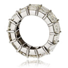 Platinum 18.00cttw Emerald Cut Diamond Eternity Ring - The Back Vault