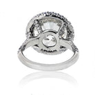 9 carat Round Diamond Halo Engagement Ring - The Back Vault