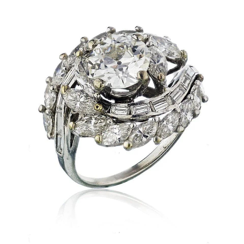 1.57 carat Old European Cut Diamond I/VS1 GIA Ring - The Back Vault