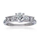 Center Approx .50 carat Round Diamond H-I/ VS Ring - The Back Vault