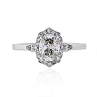 .98 carat Oval Diamond I/I-1 GIA Engagement Ring - The Back Vault