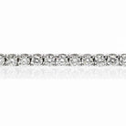 14K White Gold 10.65cts Round Cut Straight Line Tennis Bracelet - The Back Vault