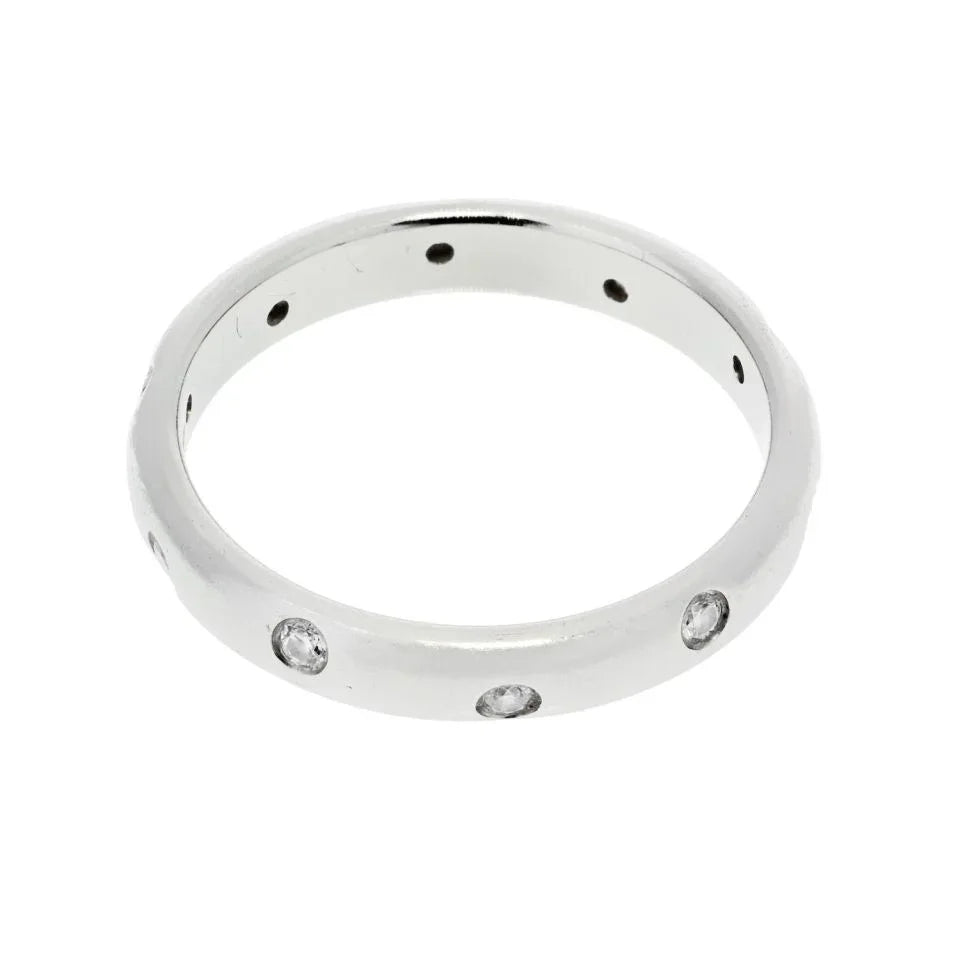 Tiffany & Co. Platinum 0.22cts Etoile Wedding Band - The Back Vault