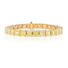 18K Yellow Gold FY Rad Bracelet w/ 29 stones. All 1.00+ VVS2-VS1 Tennis Bracelet - The Back Vault