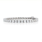 11.51 Carat 14K White Gold Round Cut Tennis Bracelet - The Back Vault