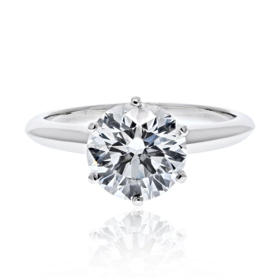 Ponko！未使用☆Tiffany☆リング☆11号/F/VVS2☆ TIFFANY&Co. ティファニー ダイヤモンド 0.51ct F-VVS2-EX