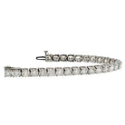 14K White Gold 11.72 Carats Diamond Tennis Bracelet - The Back Vault