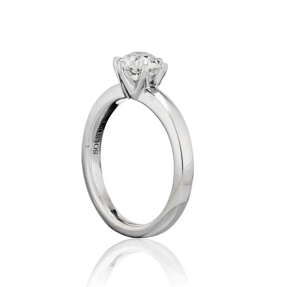 1.15 carat Old European Cut Diamond I/VS2 GIA Ring - The Back Vault