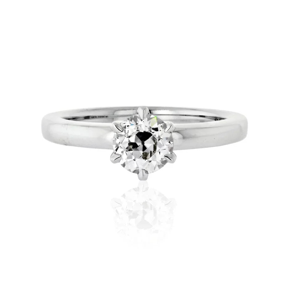 1.01 carat Old European Cut Diamond I/VS2 GIA Ring - The Back Vault